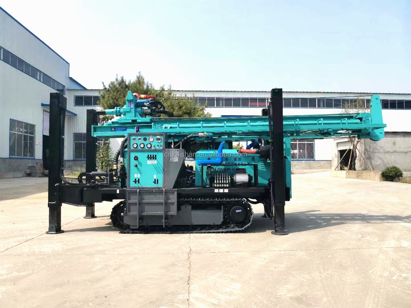 New upgrade 380m depth water well drilling rig with foam pump use for rock land low price water well machine