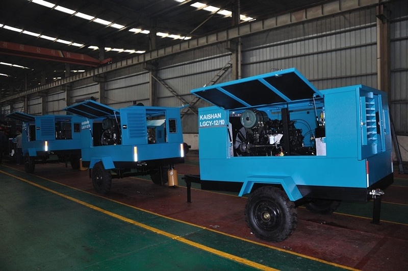 China Supplier 10Bar Portable Screw Air Compressor For Water Well And Mine Drilling Rig