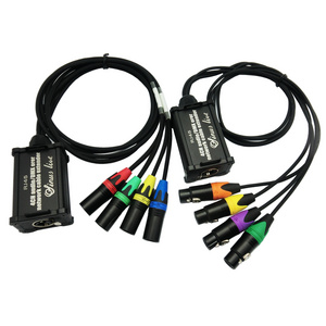 Manufacturer Network Extender Cable 4 CH XLR Male Female 3-5pin with dmx cable to RJ 45 RJ45 Connector Network Adapter Cable