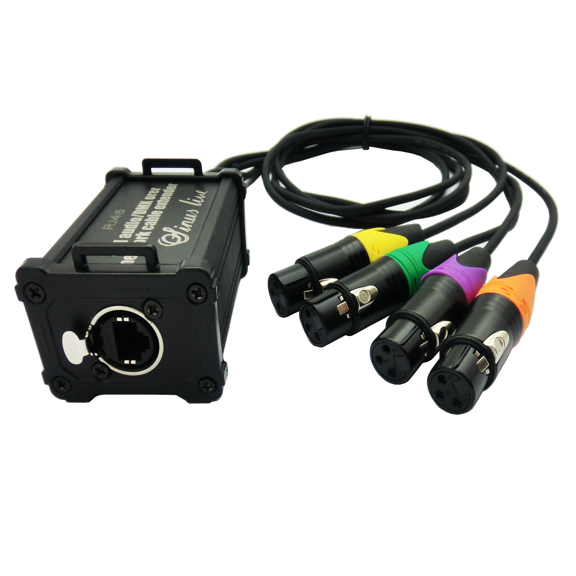 Manufacturer Network Extender Cable 4 CH XLR Male Female 3-5pin with dmx cable to RJ 45 RJ45 Connector Network Adapter Cable