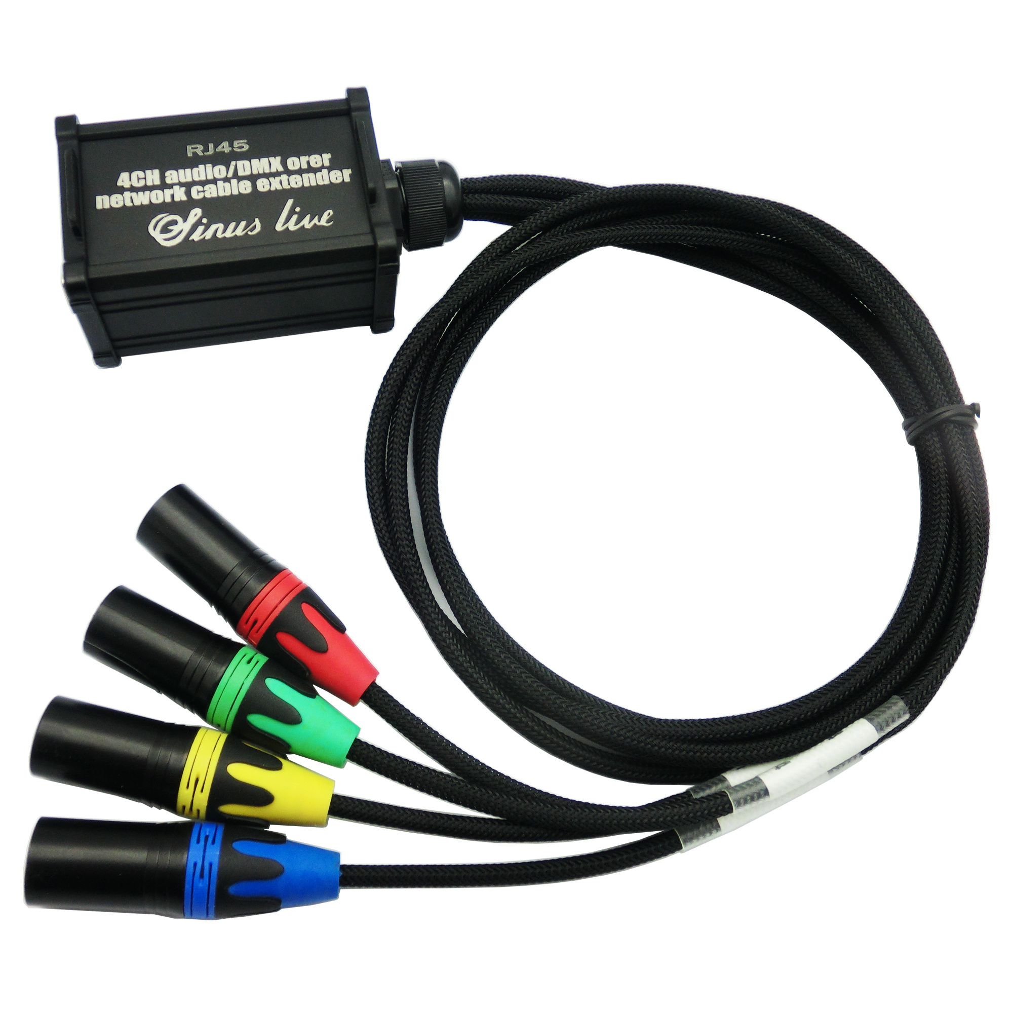 Manufacturer Network Extender Cable 4 CH XLR Male Female 3-5pin with dmx cable to RJ 45 RJ45 Connector Network Adapter Cable