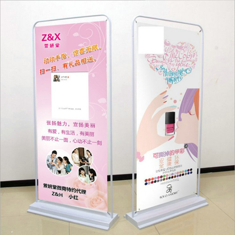 Door Type Banner Hanging Stand Aluminum Alloy  Poster Stand