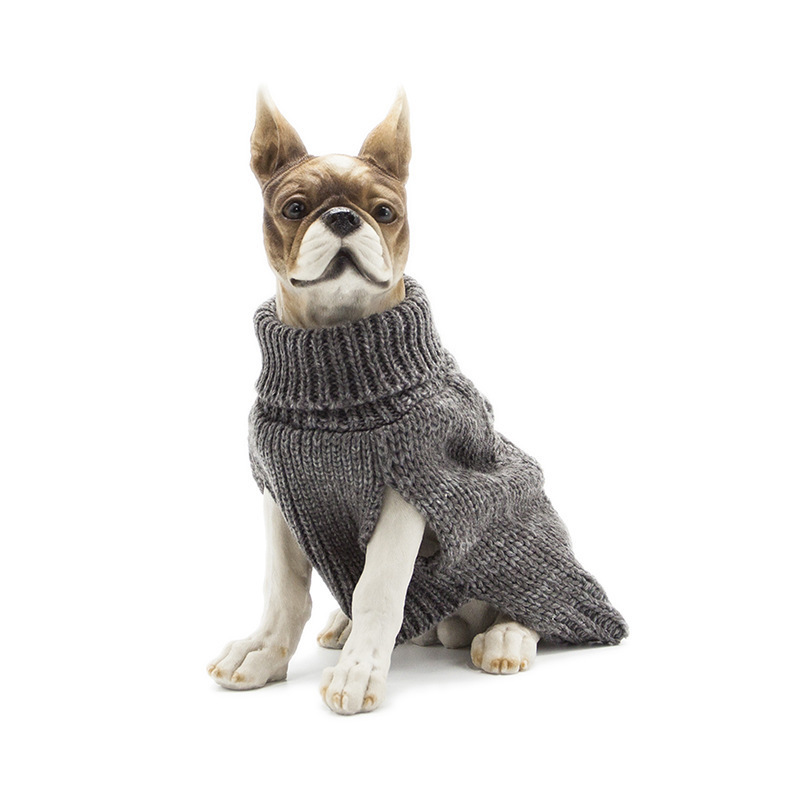 Fashion Pet Dog Cable Knit Warm Jumper Sweater Clothes Turtleneck Sweaters for Pet