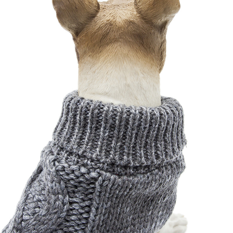 Fashion Pet Dog Cable Knit Warm Jumper Sweater Clothes Turtleneck Sweaters for Pet