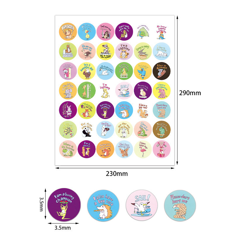 shining label stickers smiling face rewards Cute cartoon Teachers  parents  motivate encouraging stickers