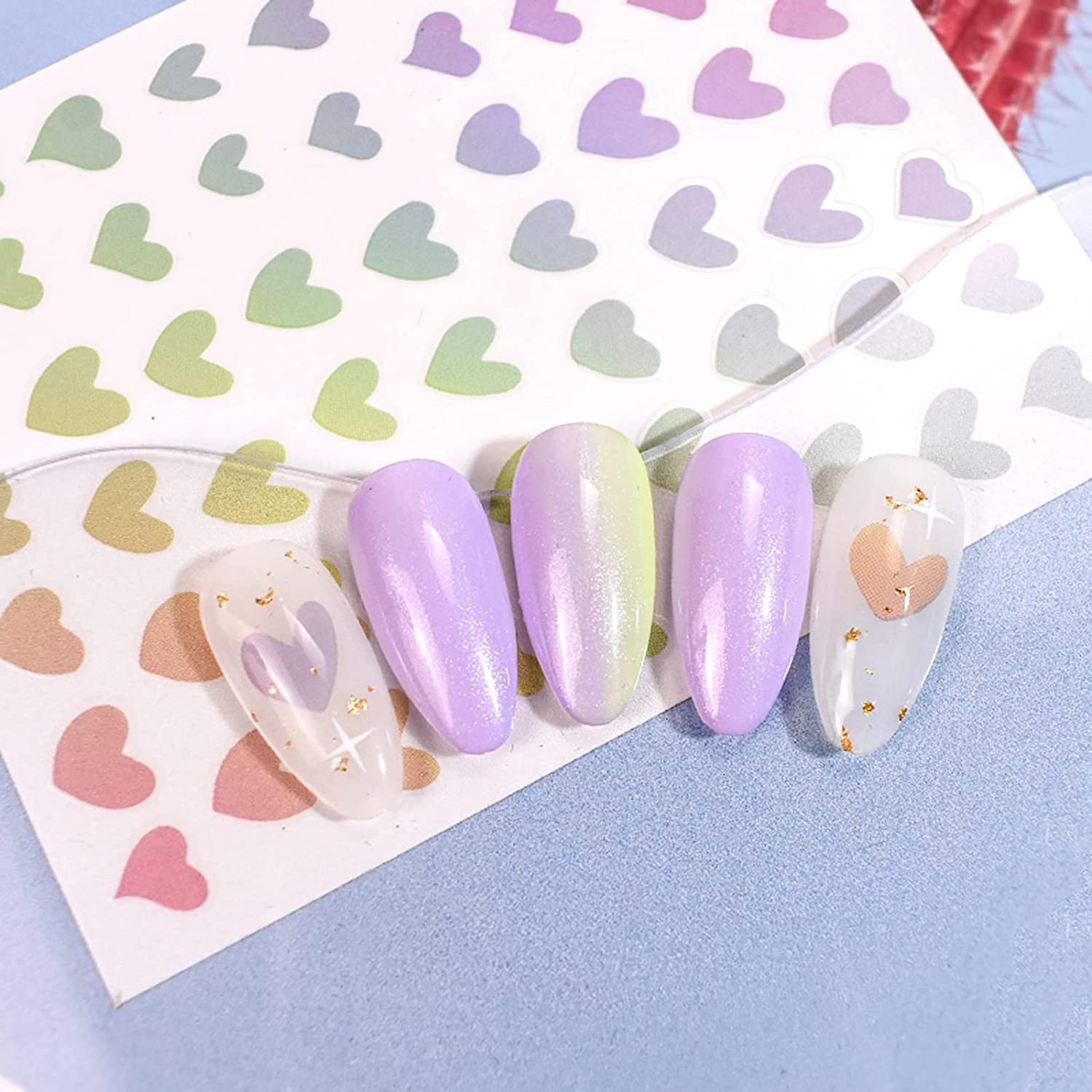 The factory provides high quality new pattern nail stickers 3D stickers for suitable girls