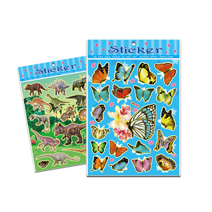 Cute decorative dinosaur Butterfly Stickers children waterproof cartoon animal wall stickers