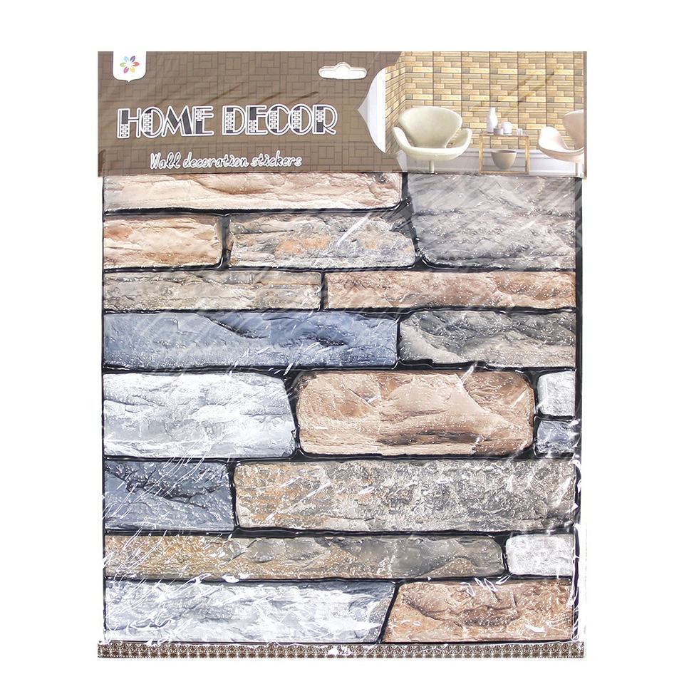 Various Styles Self-Adhesive Marble Brick Wall Stickers Diy Home Decoration Stickers 2d Kitchen Wall Tile Stickers