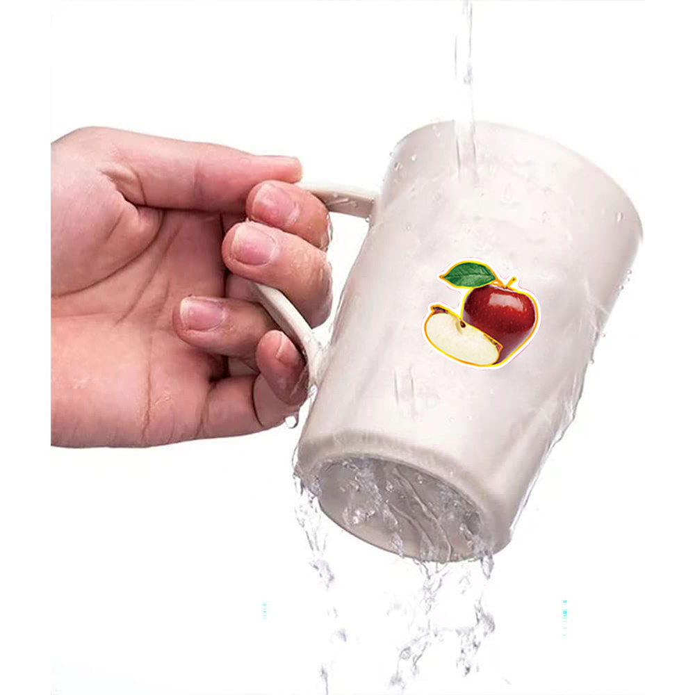 Hot selling fruits vegetables stationery scrapbook decorative water cup cartoon DIY diary sticker