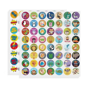 shining label stickers smiling face rewards Cute cartoon Teachers  parents  motivate encouraging stickers