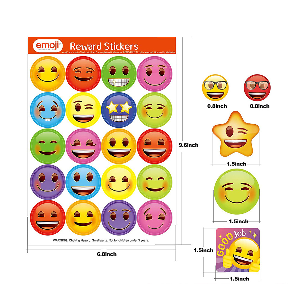 Wholesale Smiley Face Sticker Diy School Reward Sticker Scrapbook Diary Journal Stickers Decorativos