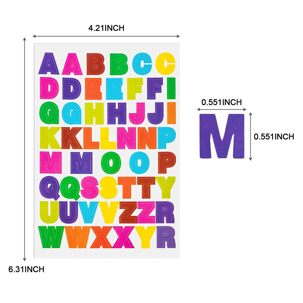 High quality sticker alphabet sticker DIY planner notebook decoration classroom encourage small letters stickers