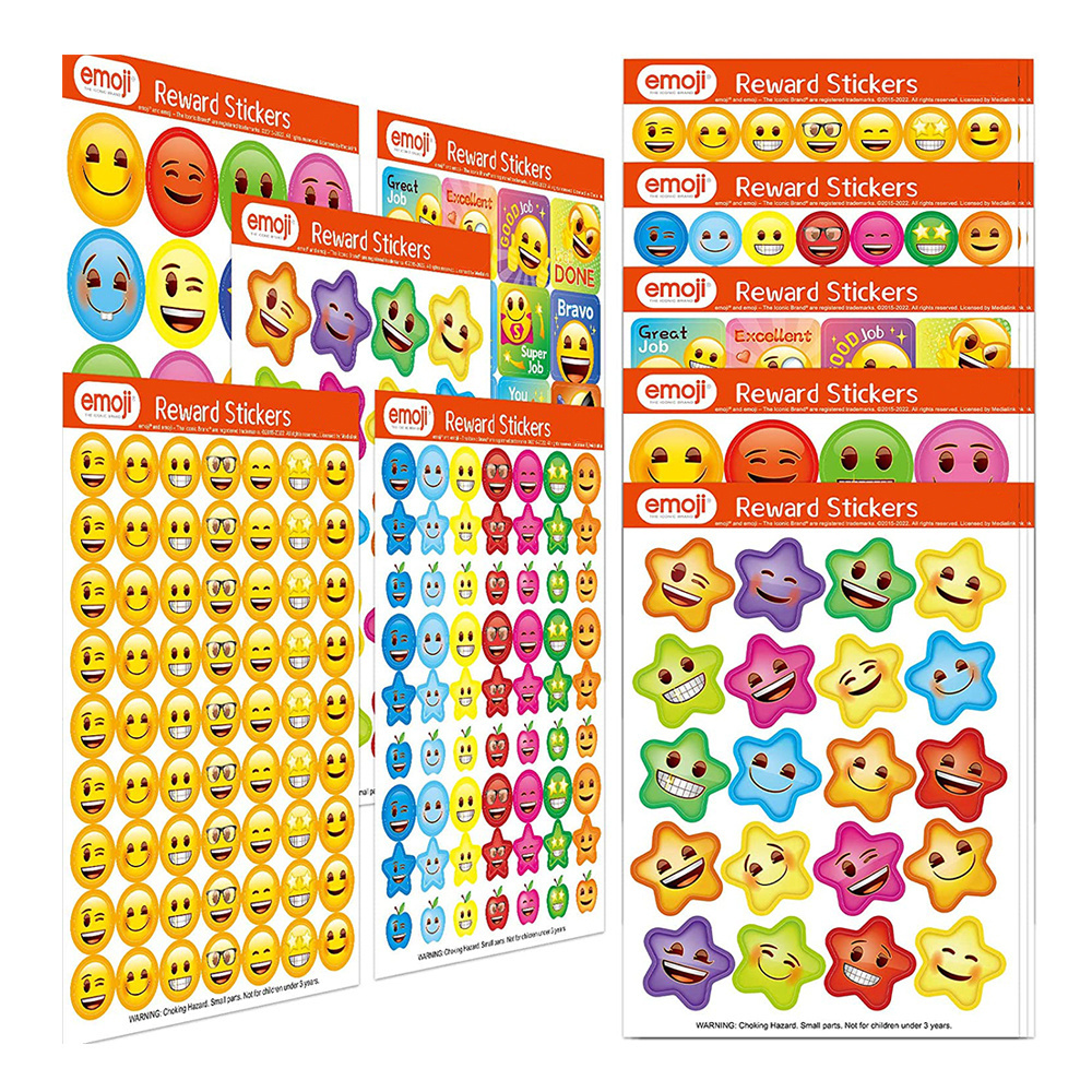 Wholesale Smiley Face Sticker Diy School Reward Sticker Scrapbook Diary Journal Stickers Decorativos