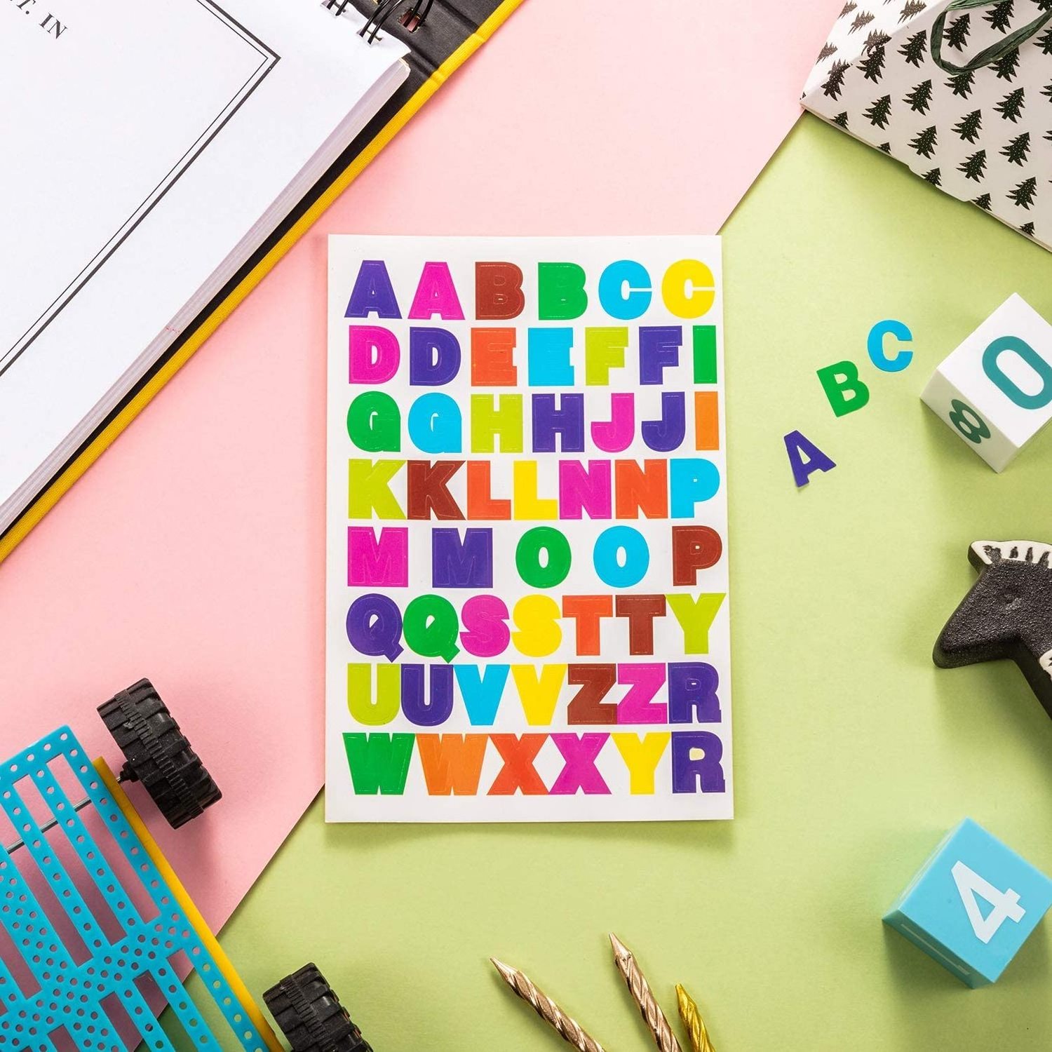 High quality sticker alphabet sticker DIY planner notebook decoration classroom encourage small letters stickers