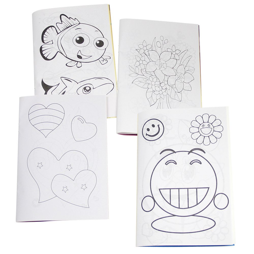 Wholesale Cheap Price Coloring Book Diy Children Sticker Preschool Education Hardcover Custom Sticker Book