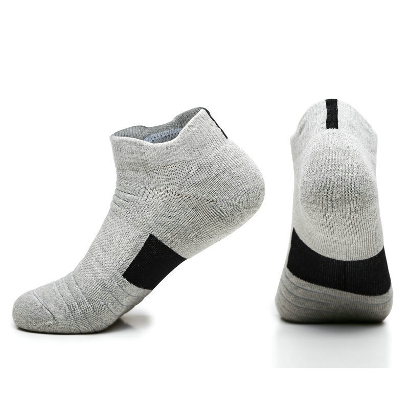 Safety Fabric Compression Sports Socks Athletic Socks with Grip Men's Basketball Socks