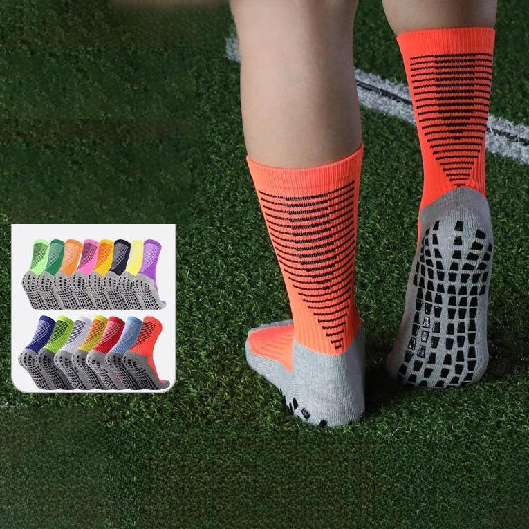 Wholesale Custom Compression Athletic Anti-slip Grip Socks Short Sports Football Soccer Socks