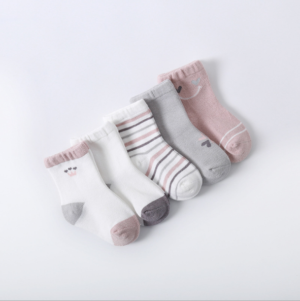 Cartoon cute children cotton socks set knitting winter  boys and girls baby kids socks