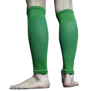 Wholesale Soccer Socks Sleeve combined with Grip socks for football sport footless socks