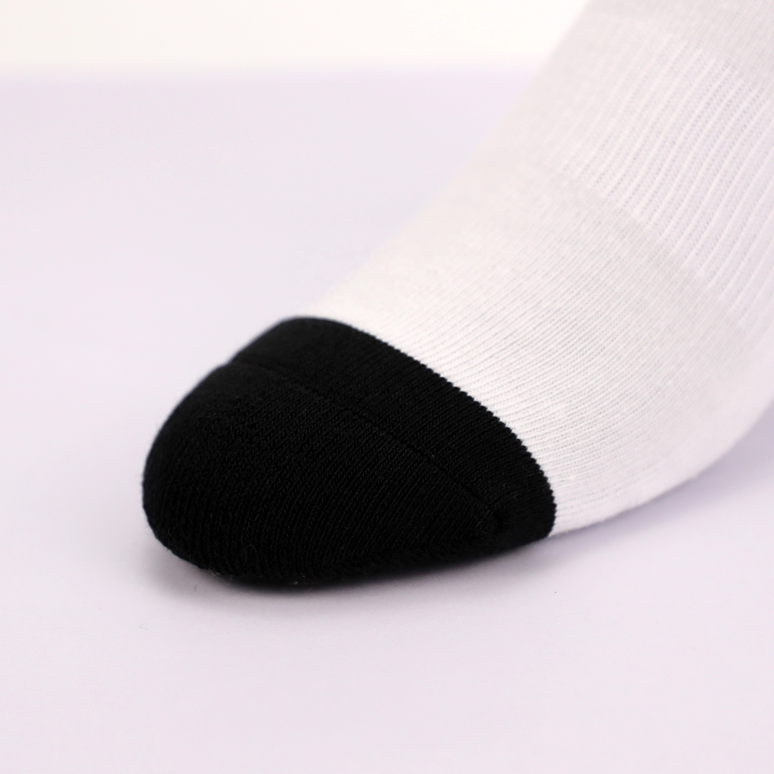 Wholesale Customized Patterns Wholesale Polyester Blank Crew Cheap Bulk White Socks for printing