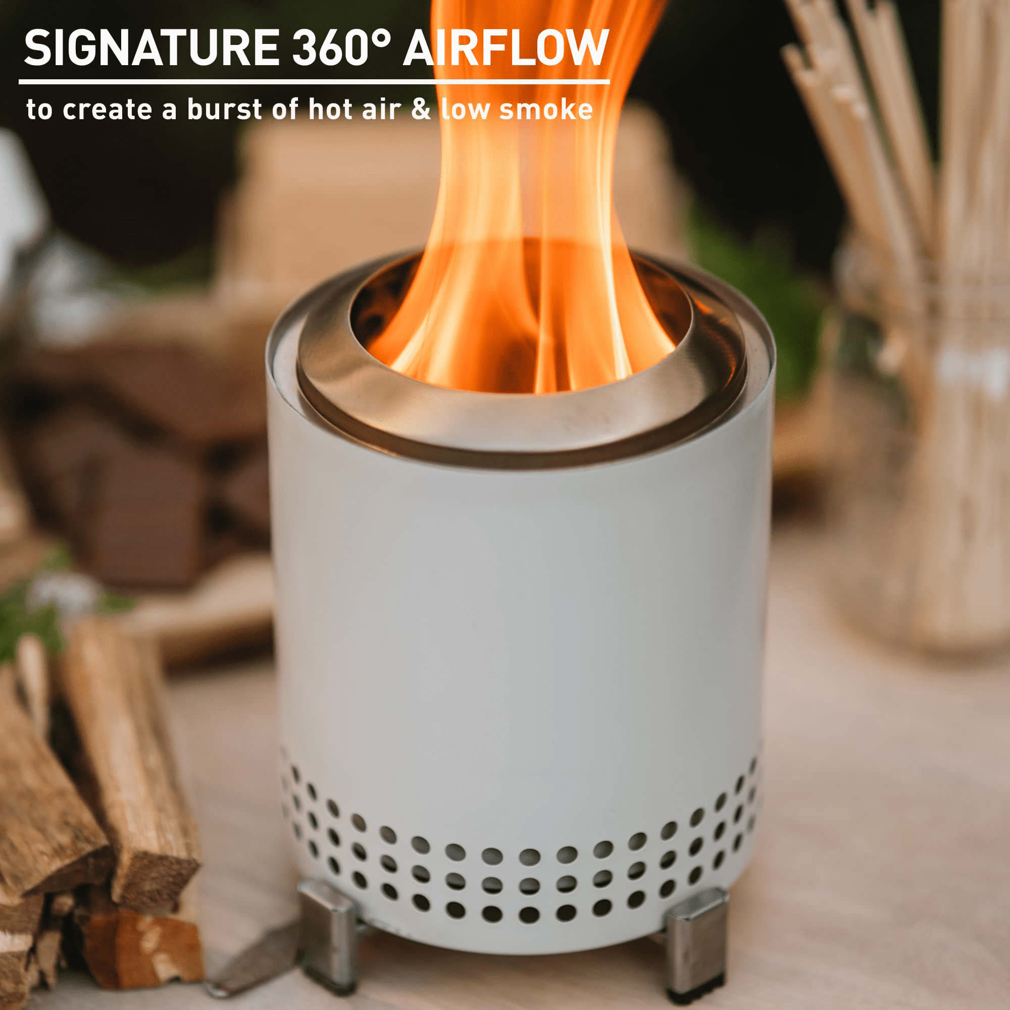 Hot selling Mini Tabletop Fire Pit  Portable Smokeless Outdoor Tabletop Fire Pit