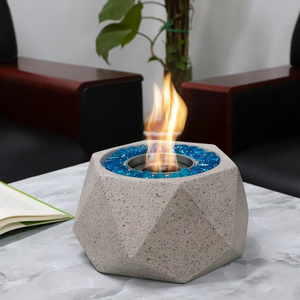 Table Top Fire Pit Bowl Personal Diamond Fireplace Indoor Fire Pit Tabletop Indoor Maker Geometric Mini Fire Pit