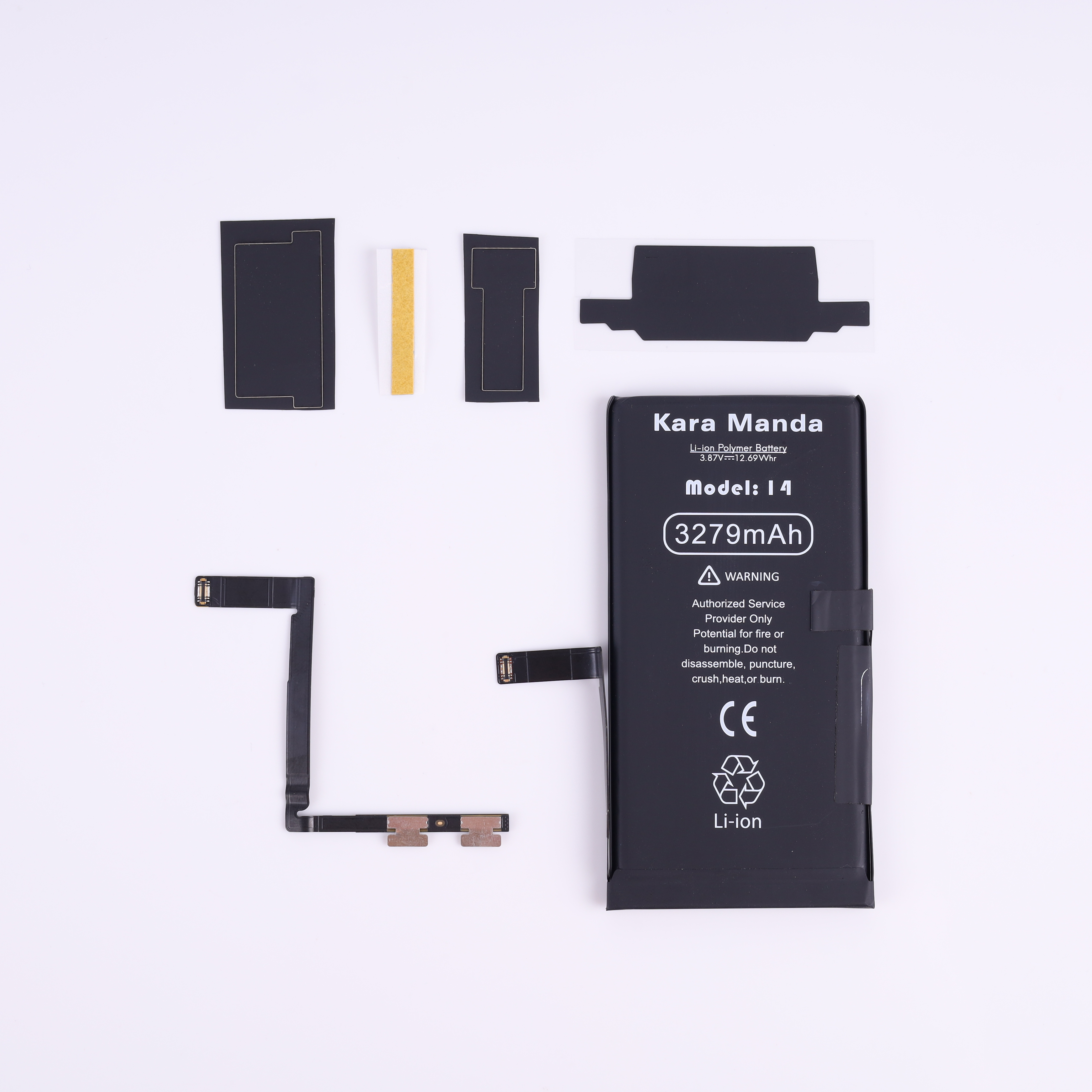 Kara Manda New Double BMS KM Battery 100% Health Solve Popup Repair Replacement Phone Battery for iPhone 14 Battery