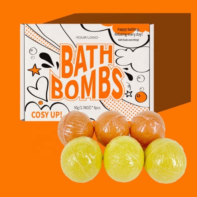 Custom Private Label Vegan sel boule de bain bombe de bain Bubble Bath Fizzer Bath Bomb