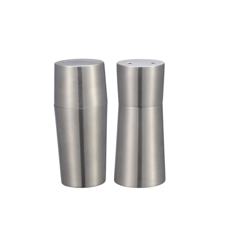 Factory Directly Sale Stainless Steel Salt and Pepper Shaker with Brass Coating