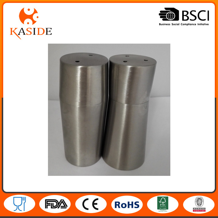 Factory Directly Sale Stainless Steel Salt and Pepper Shaker with Brass Coating