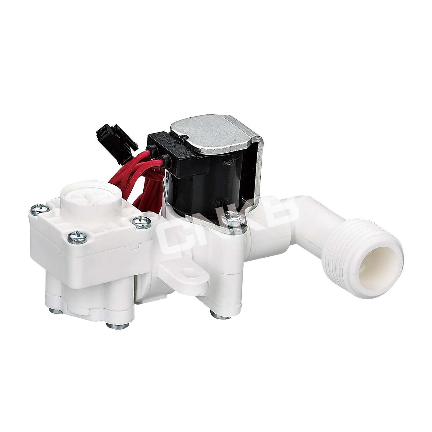 Reducing pressure water solenoid valve for sanitary smart toilet parts