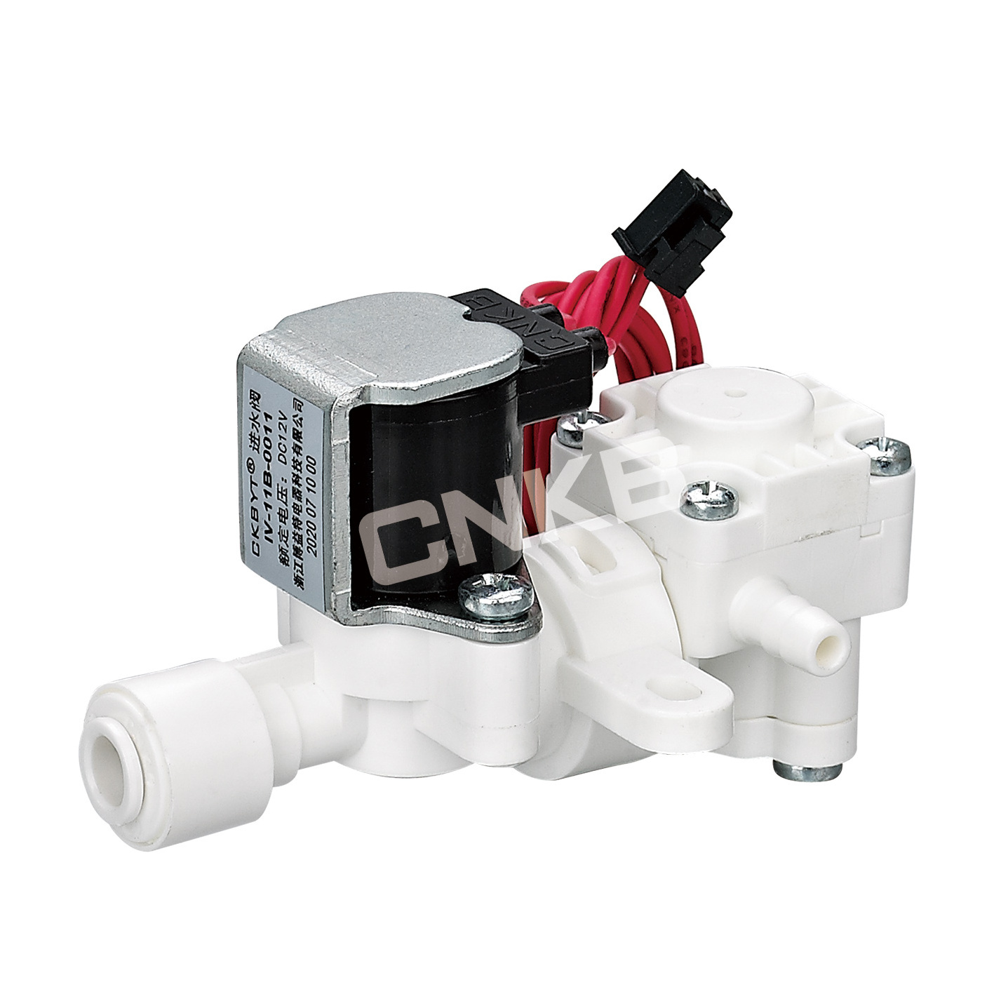 Reducing pressure water solenoid valve for sanitary smart toilet parts