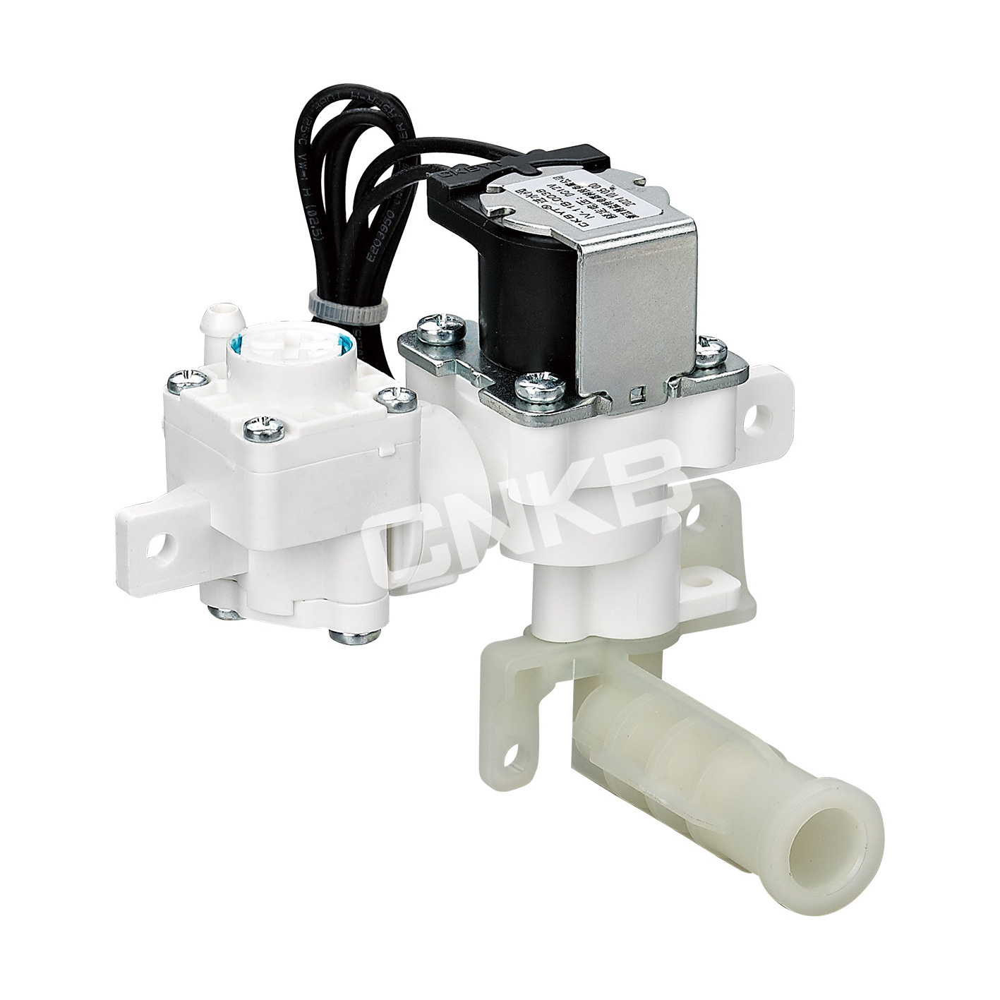 Reducing pressure water solenoid valve for sanitary smart toilet parts