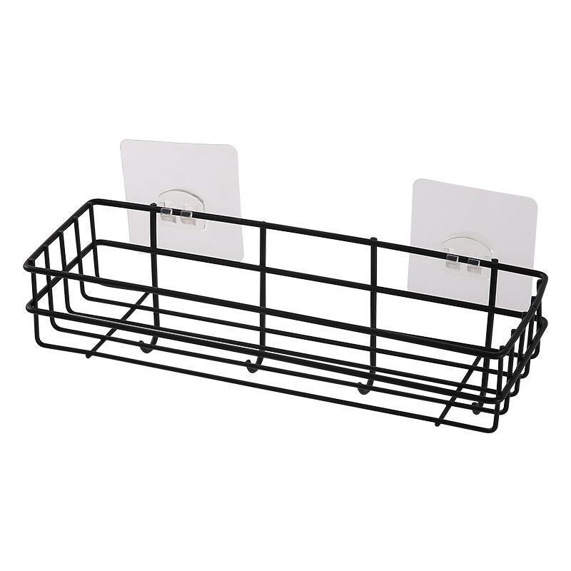 Wall-hung rack hanging basket wall shelf door pantry storage without punching bathroom rack