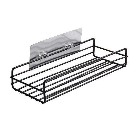 Iron art bathroom shelver Wall Hanging shower Gel storage rack Toilet perforation-free toiletries rack