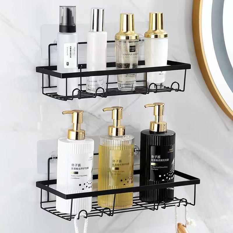 No Drilling Rustproof Metal Iron Bath Storage Bathroom Shower Shelf Caddy Organizer for Bathroom and Kitchen Storage