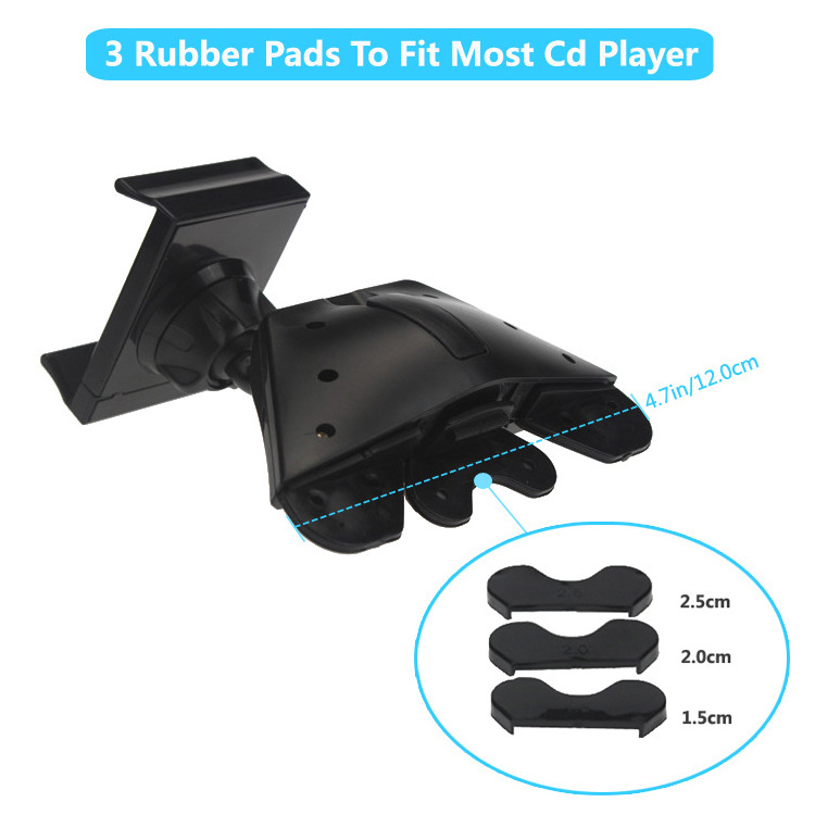 Universal 360 adjustable  car CD Slot cell phone Mount for Car cd slot Mobile Phone Holder stand for iPhone X Galaxy S10