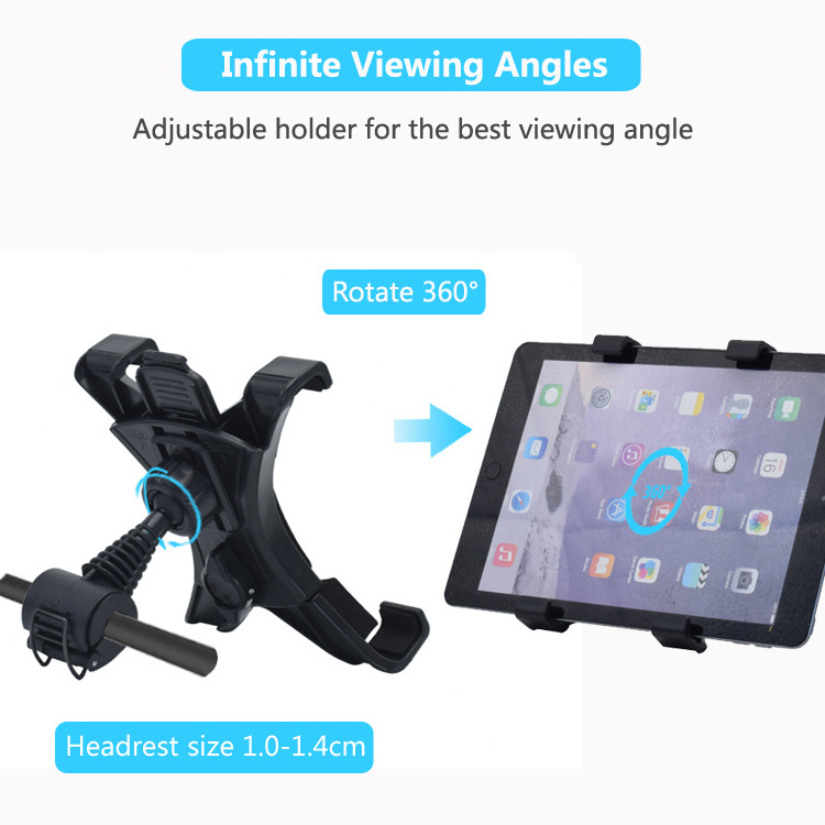 useful 360 rotation Back Seat car headrest  tablets and phones mount holder for car seat mobile phone ipad movie  holder stand