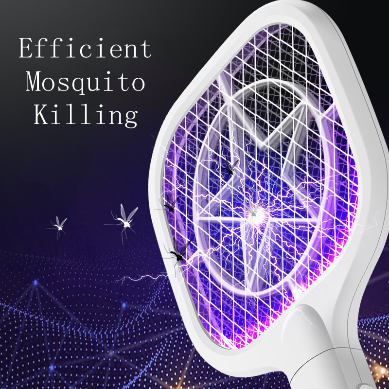 2 in 1 mini mosquito killer fly swatter 2021 electric mosquito swatter DZX-MSTAR manufacturer wholesale mosquito killer USB