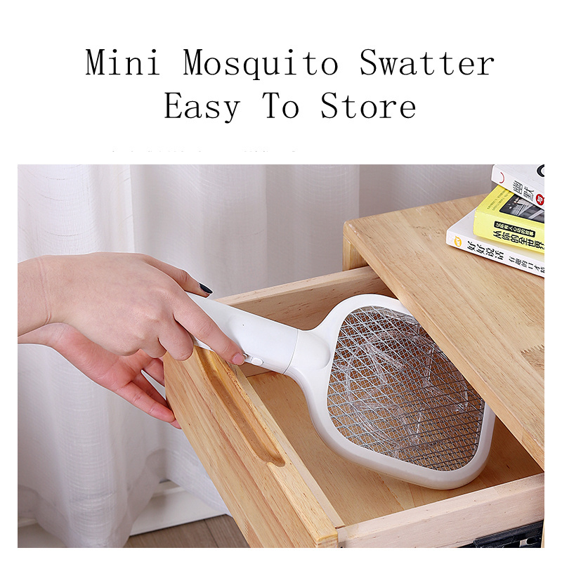 2 in 1 mini mosquito killer fly swatter 2021 electric mosquito swatter DZX-MSTAR manufacturer wholesale mosquito killer USB