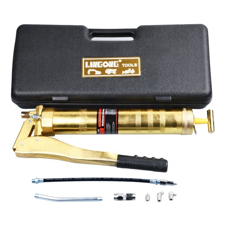 Preferential Factory Sales Double Piston Heavy Duty 900CC High Pressure Hand Grease Gun