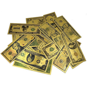 Free Shipping USD Dollars Collection Cards Gold Goil Bank Note Bill Banknote