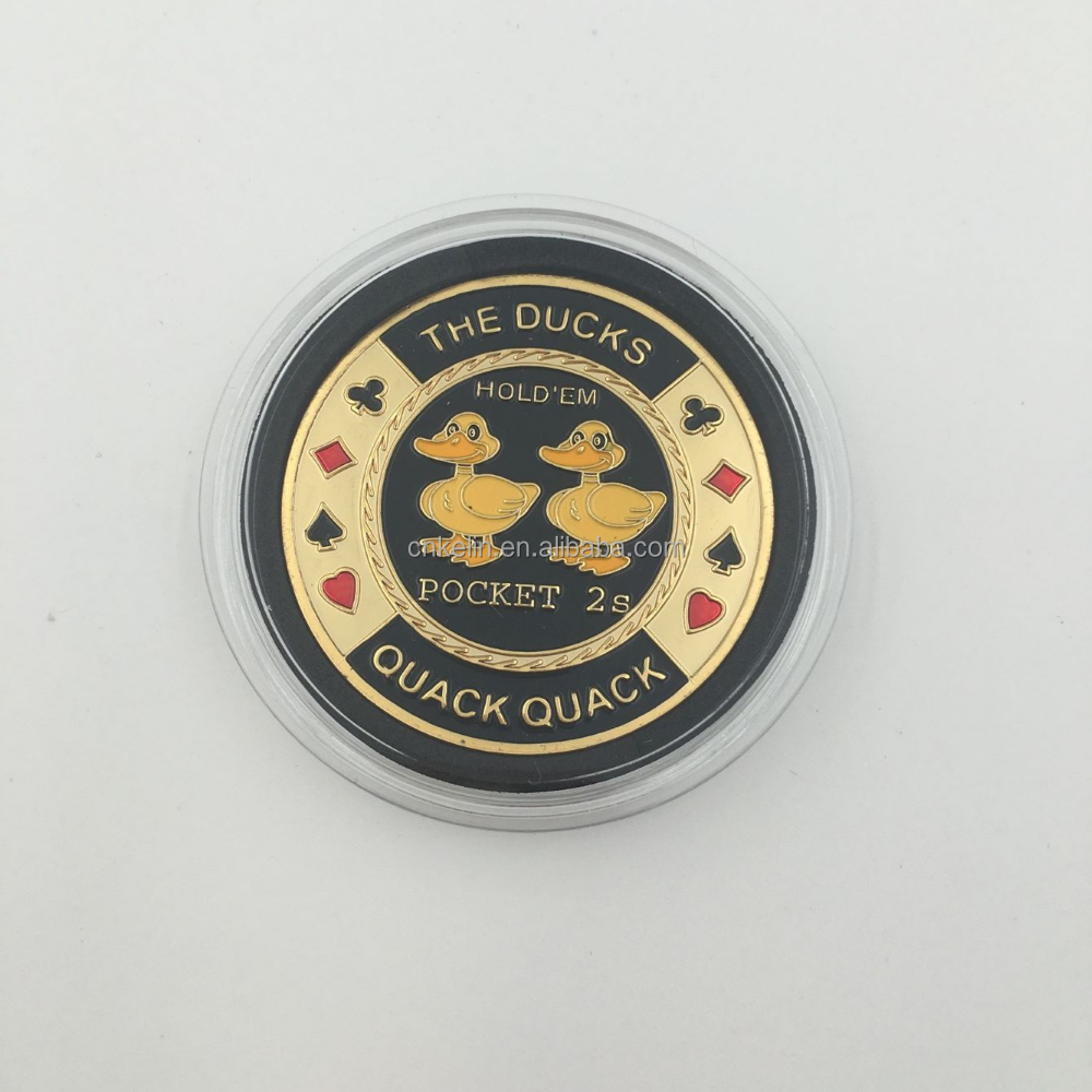 Poker Chip Casino Card Guard Souvenir Coin- Various Poker Designs