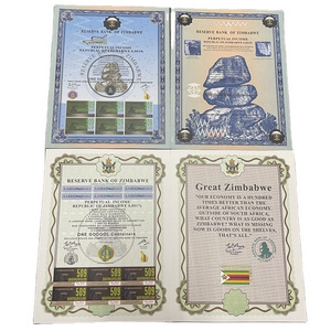 Free shipping uv printing zimbabwe bond paper certificate scroll for collection and gifts