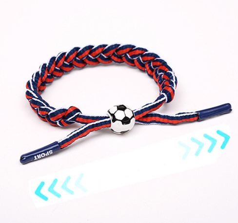 Novelty Adjustable Country Football Team Sports Braided Bracelet