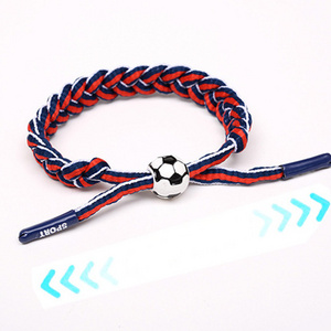 Novelty Adjustable Country Football Team Sports Braided Bracelet