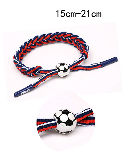 Novelty Adjustable Country Football Team Sports Braided Bracelet