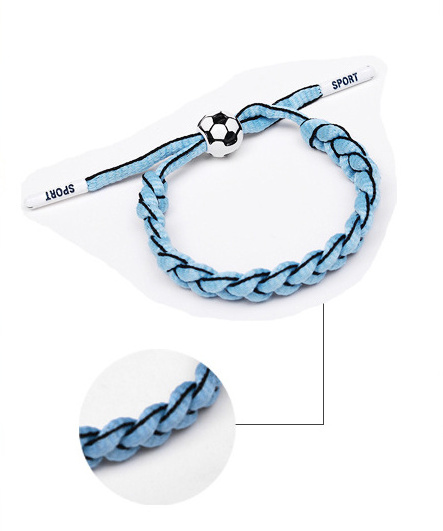 Novelty Adjustable Country Football Team Sports Braided Bracelet