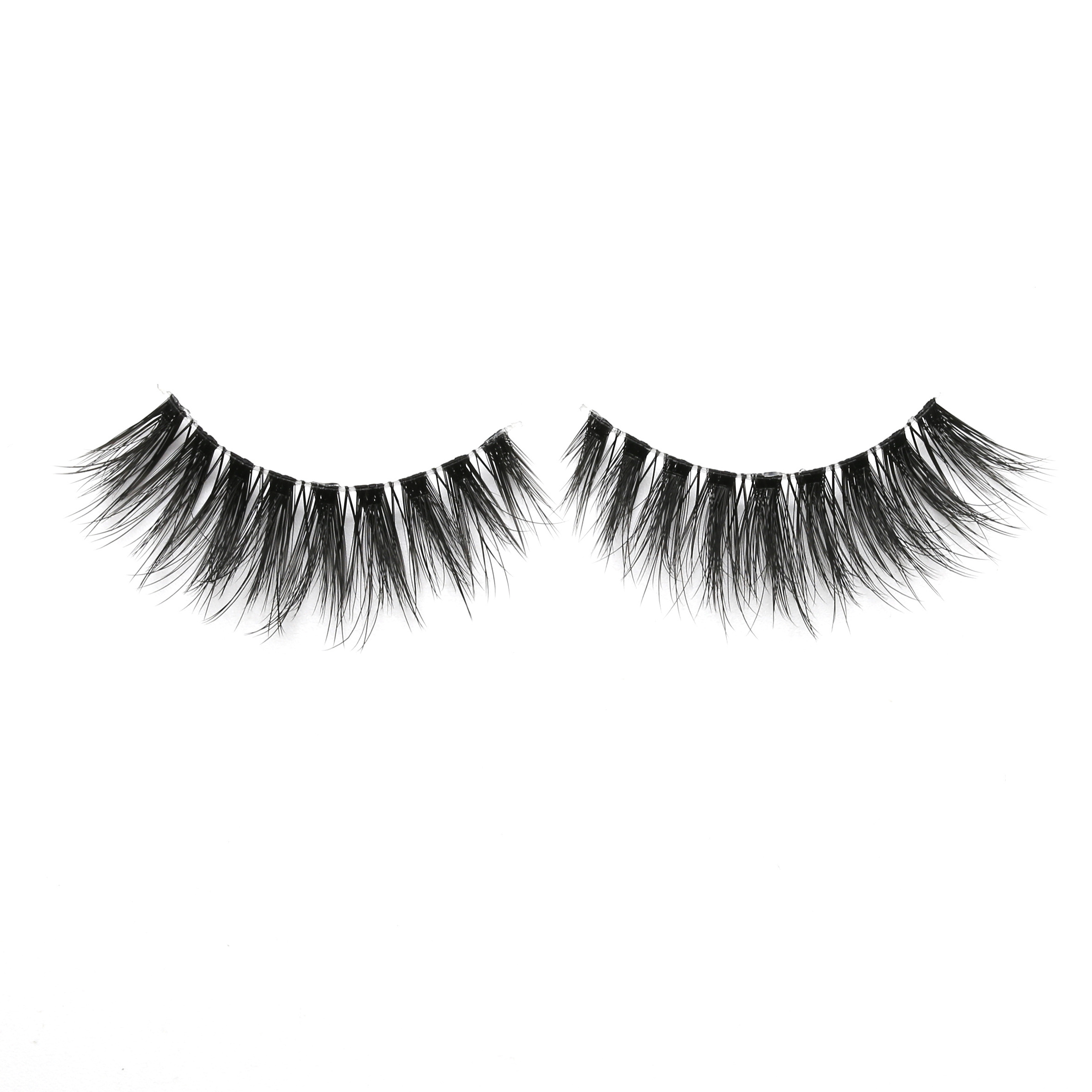 OEM/ODM  high quality super fine clear soft band 3d effect faux mink eye lash wispy style  faux mink eyelashes