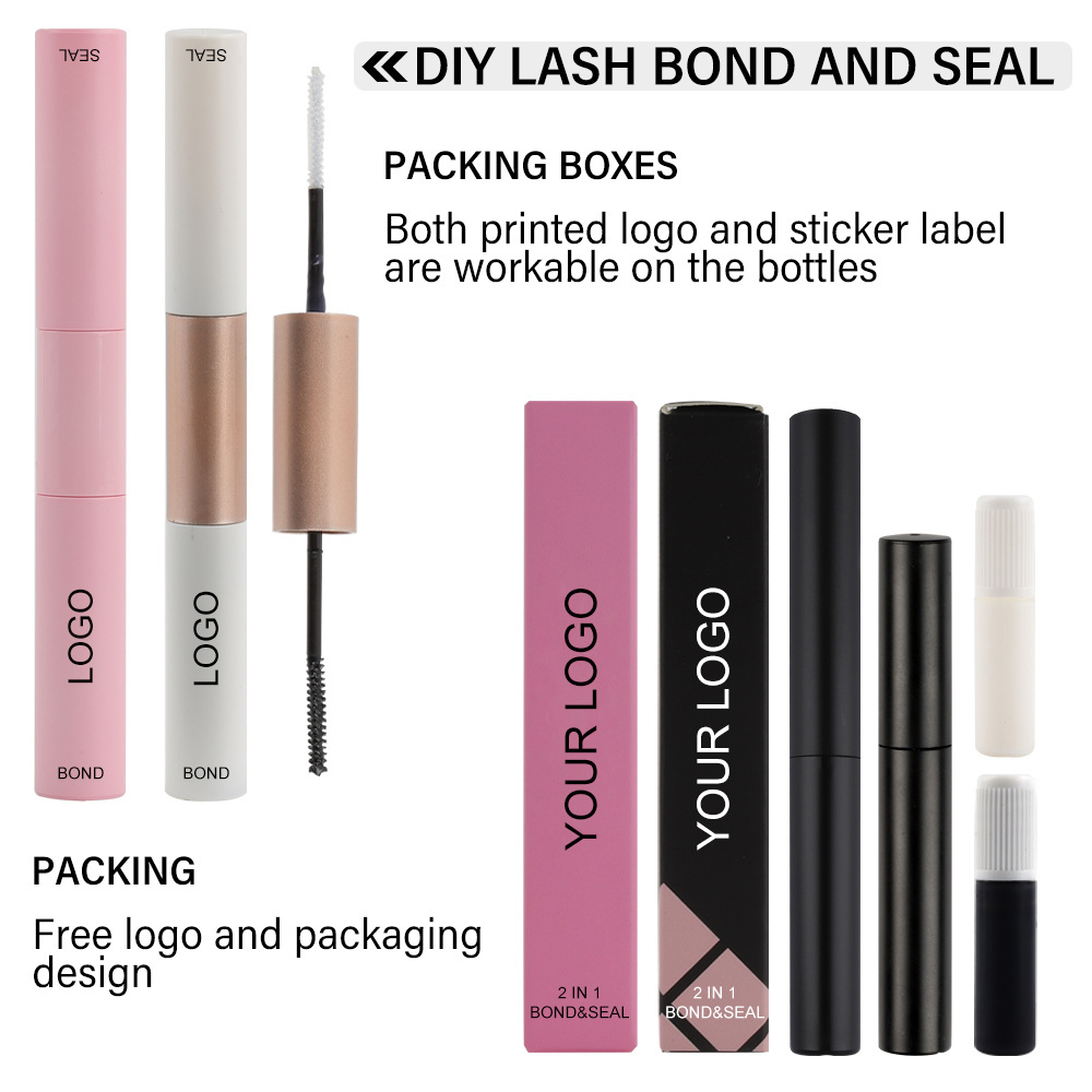 Custom Logo 10-14 days strong waterproof DIY bond adhesive private label DIY cluster lash extension glue